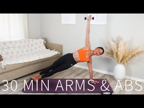 30 MIN ARMS & ABS WORKOUT || At-Home Pilates