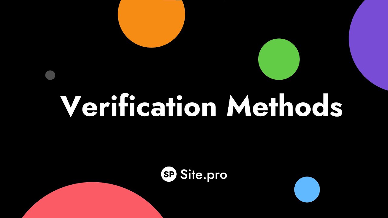 3.13. Verification Methods