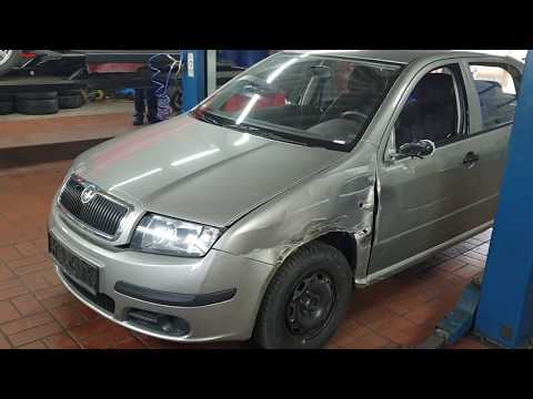 Кузовной ремонт Skoda Fabia. Грузовик vs Шкода.