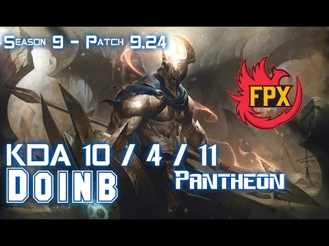 FPX Doinb PANTHEON vs GAREN Mid - Patch 9.24 KR Ranked