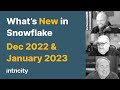 What S New In Snowflake December 2022 January 2023