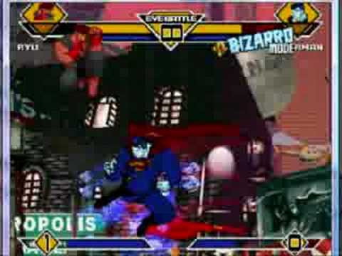 SS Mugen Players #7 Evil Ryu vs Superman(Bizzarro Mode)