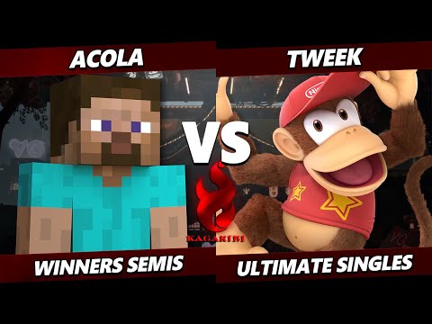 Kagaribi 13 TOP 8 - acola (Steve) Vs. Tweek (Diddy Kong) Smash Ultimate - SSBU