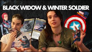 We made each other Commander Decks with Black Widow and Winter Soldier!