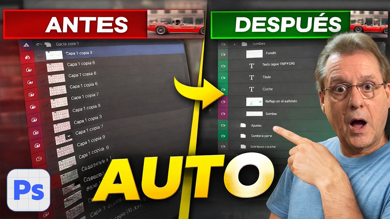 🤯 NUEVA FUNCIÓN en Photoshop que ORGANIZA tus CAPAS AUTOMÁTICAMENTE 🚀