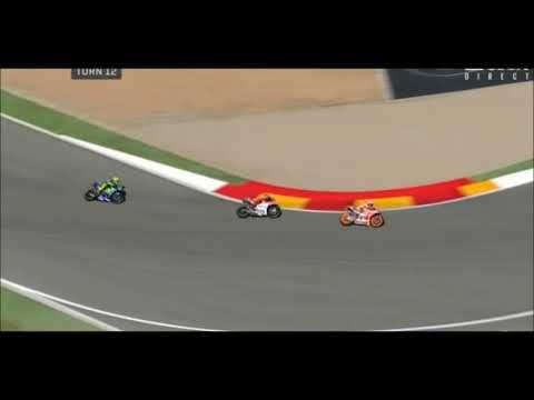marquez with lot of swing ;-)  --- in aragon 2017