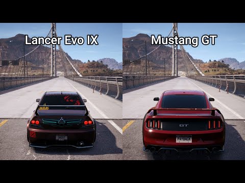 NFS Payback - Mitsubishi Lancer Evolution IX vs Ford Mustang GT - Drag Race