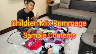 Children Mix Rummage SP002 ukay ukay bundle opening with pictures