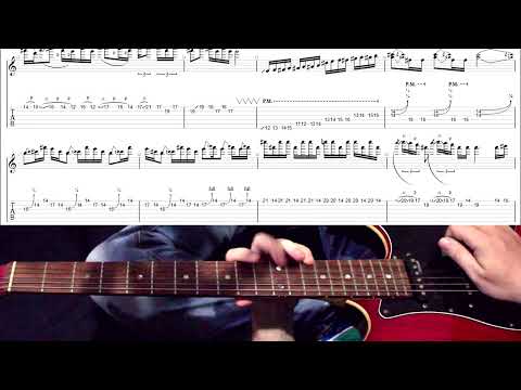Playing Pantera's "Cemetery Gates" solo. Tab analysis.