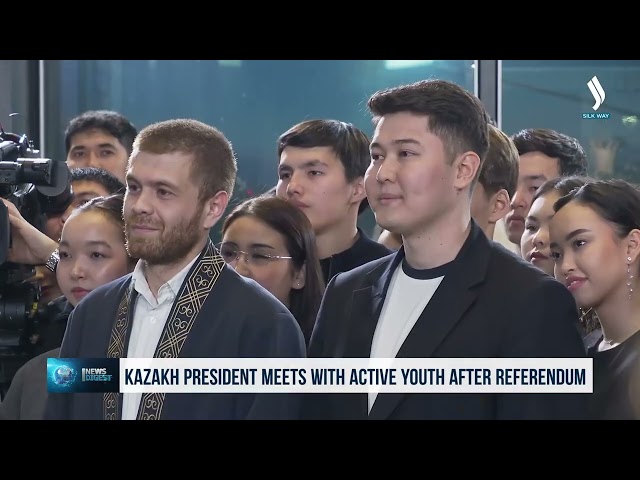 Қозоғистон Президенти референдумдан кейин ёшлар билан учрашди