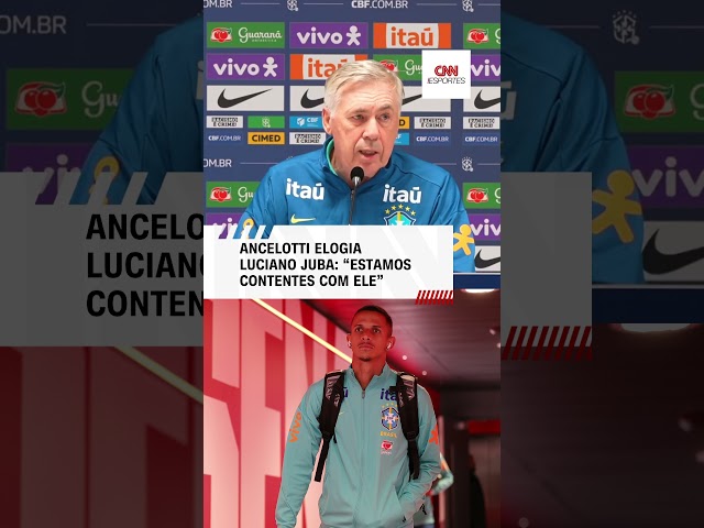 Ancelotti elogia Luciano Juba, do Bahia: "Estamos contentes com ele"