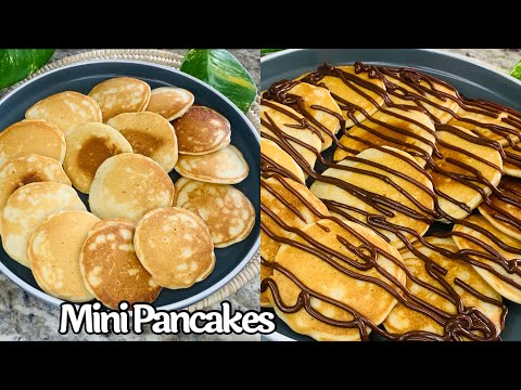 Breakfast Mini Pancakes With Homemade Chocolate Sauce Recipe By Maria's Kitchen Routine