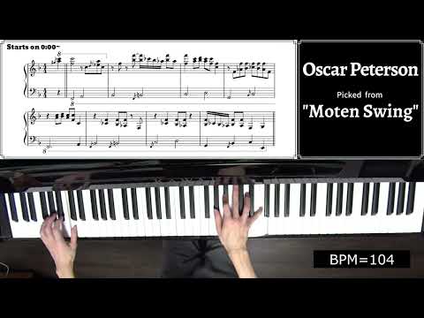 A Lick A Week! 76th Week: Oscar Peterson's INTRO on "Moten Swing"