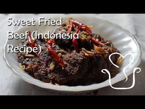 Sweet fried beef recipe