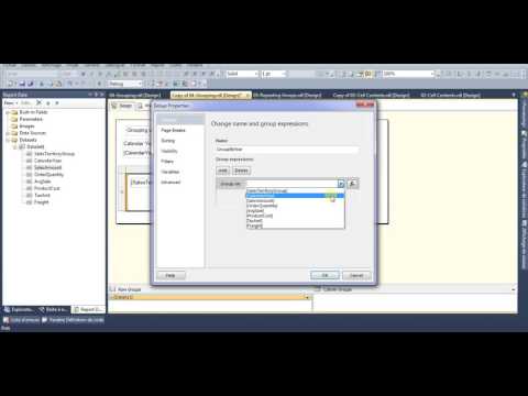 Reporting Services (SSRS) Tutorial Grouping 1