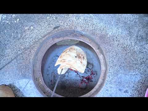 Copyright Free - Stock Footage : Making Tandoori Chapati - clay oven