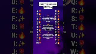 Find your crush initials #shorts #initials #youtubeshorts