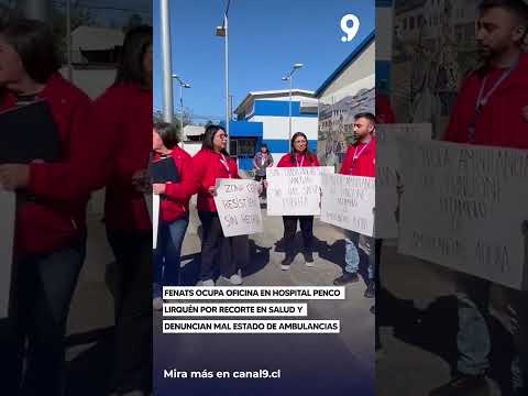 Fenats ocupa oficina en Hospital Penco Lirquén por recorte en salud y denuncian mal estado de ambula