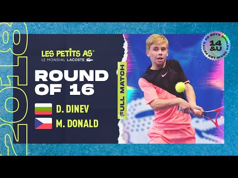Les Petits As 2018 | Boys Round of 16 | Dinko Dinev vs. Matthew Donald