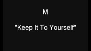 Music video thumbnail preview for M - Keep It To Yourself (Robin Scott) [HQ Audio] by M