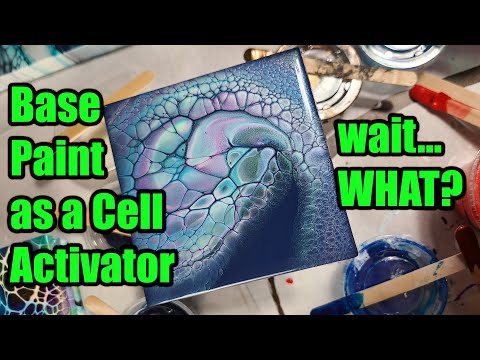 65. Base Paint as a Cell Activator...WHAT? Shelee Art Bloom Technique - Acrylic Pouring - Fluid Art