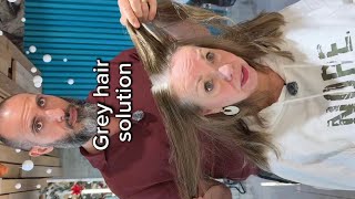 ✅ The Simple Solution for High % Grey Hair (70–80%+): Remove the Line, Not the Grey ✨