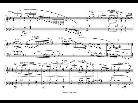 George Shearing "Easy Living" -  Piano Transcription (Intro only)
