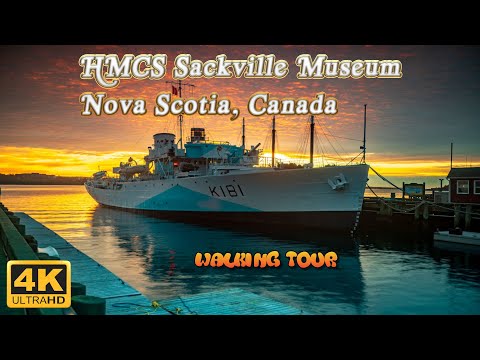 Walking Tour of the HMCS Sackville Museum in Nova Scotia!  The last Corvette Warship