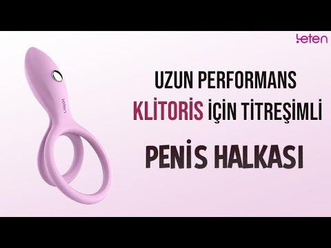 Leten Uzun Performans ve Klitoris İçin Titreşimli Penis Halkası