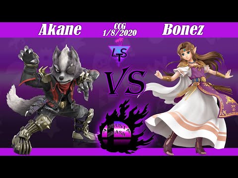 CCG Smash Ultimate 1/8/2020 - LTS | Akane (Wolf) vs Bonez (Zelda)