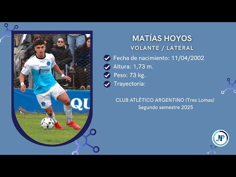 Matias Hoyos - Argentino de Tres Lomas | 2025 (Segundo semestre)