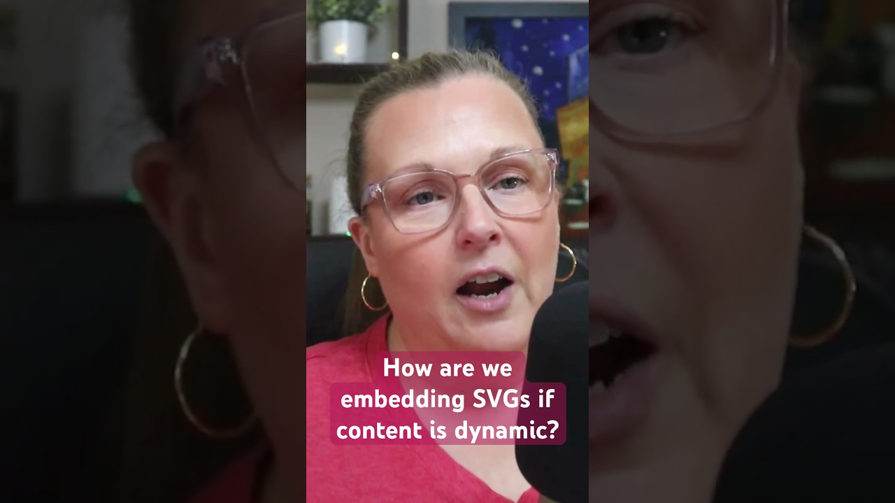 How are we dealing with SVGs when the content is dynamic?