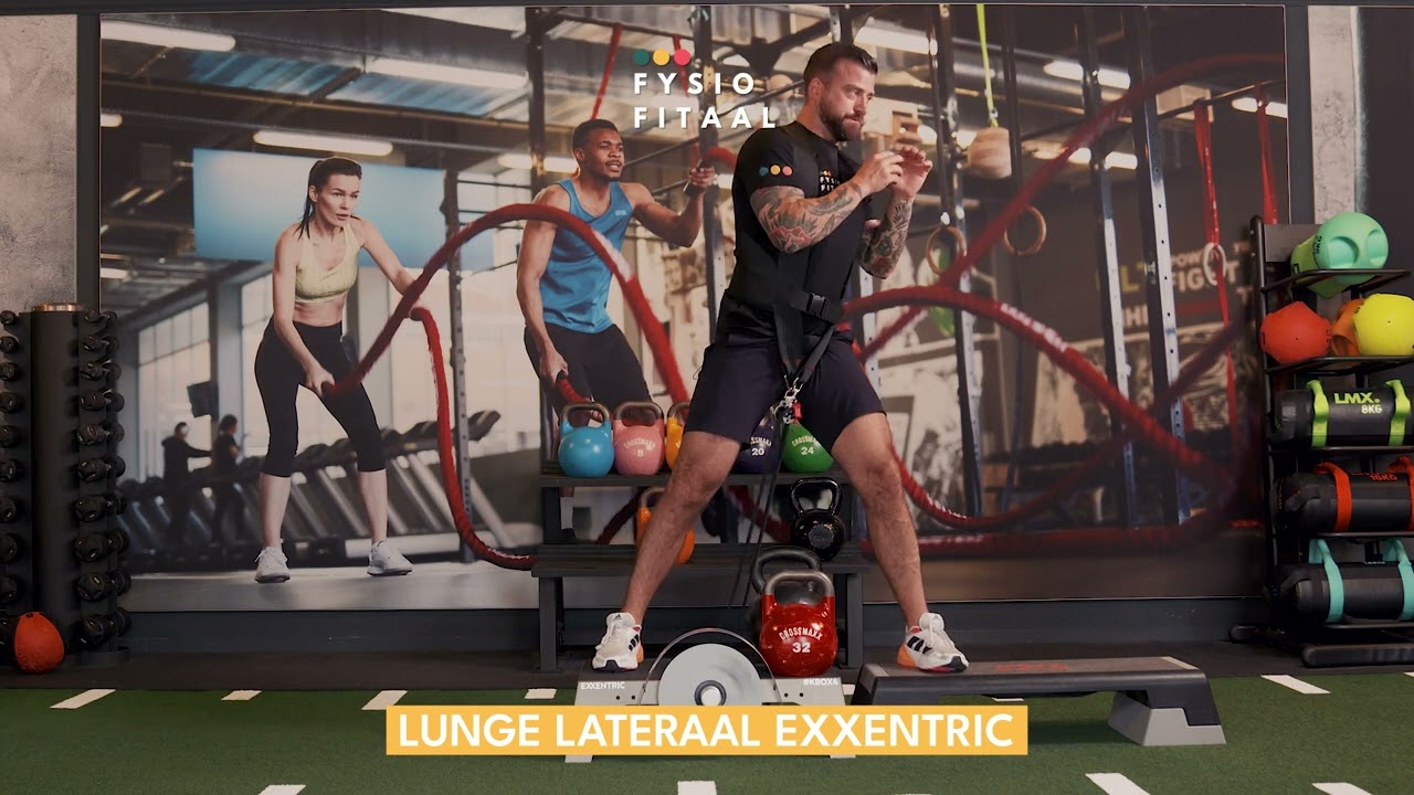 Video thumbnail: Lunge lateraal exxentric — instructievideo