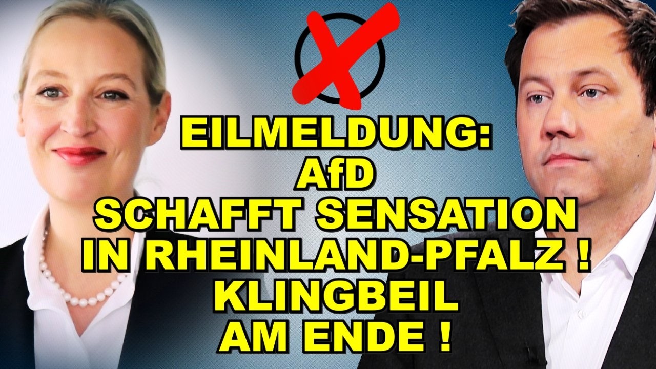EIL: AfD-SENSATION in RLP! Klingbeil HEULT!