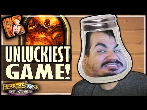 MY UNLUCKIEST GAME EVER?! - Hearthstone Battlegrounds