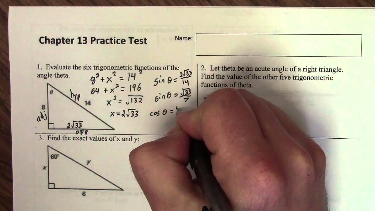 Chapter 13 Practice Test #1