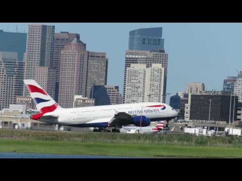First-ever British Airways Airbus A380 Departure From Boston [HD] - July 20, 2016