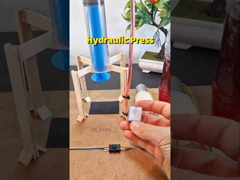 Hydraulic Press _ Dc Motor | #dcgearmotor #techexperiments #dcmotor #diy #tech