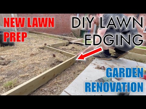 How to Install Lawn Bordering for a New Lawn - Garden Renovation