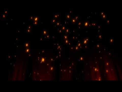 Fire Burning Hot Sparks Rising Background Free Video