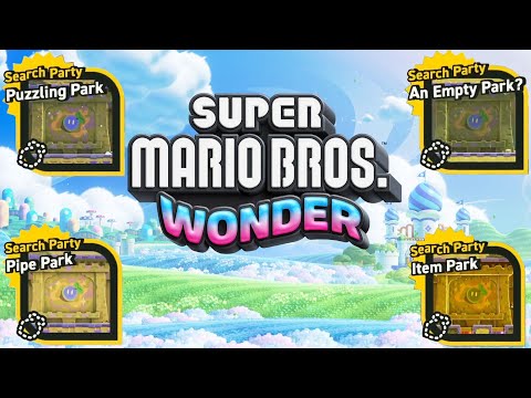How to beat all 4 Search Party levels solo quick easy Super Mario Wonder