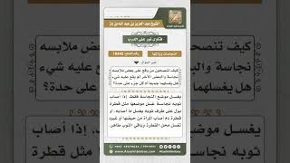 10442 -  كيفية إزالة النجاسة إذا وقعت على بعض الملابس دون بعض -  نور على الدرب image