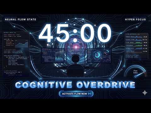 ENTER HYPER FOCUS (45:00) ⚡ Cognitive Overdrive | Deep Work & Productivity Music