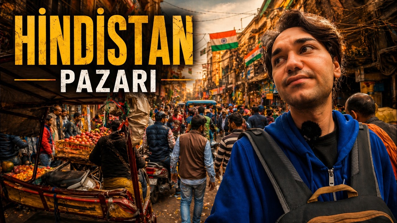 Hindistan PAZARI! - İnekler Dükkânlara Giriyor | Delhi Sadar Bazaar