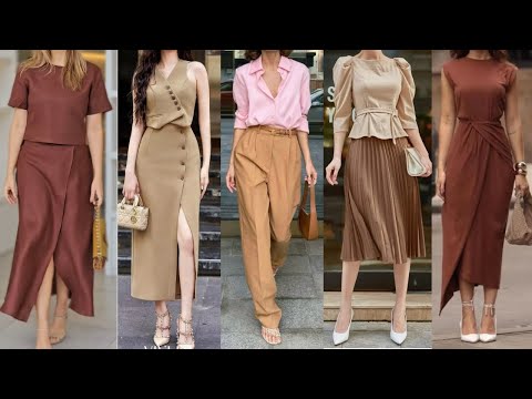 SPRING SUMMER 2025 FASHION TREND LOOKS in BROWN and EARTH TONES