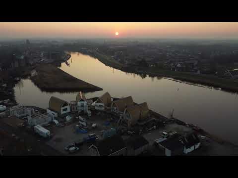 Gouderak Hoogtij in aanbouw, vanuit de lucht!