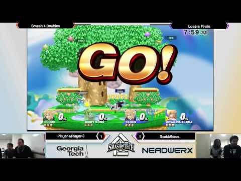 Smash@Tech 3/18/17 - Player-1/Player-3 vs Scatt/Neos - Smash 4 Doubles Losers Finals
