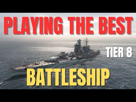Playing The Best Tier 8 Battleship in World of Warships WOWS
