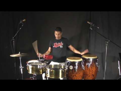 How to Play a Multi-Percussion Set by Dani Morales - "El Negro" on Timbales and Congas