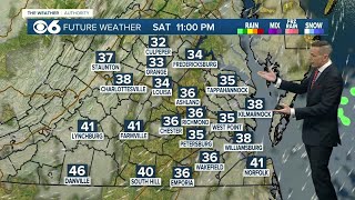 Hour-by-hour look at Virginia weekend weather
